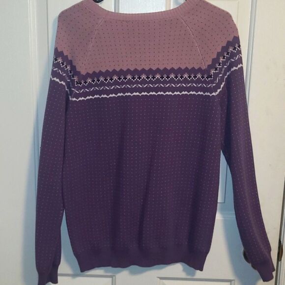 Dark purple 70s style neck swearter ONE OF A KIND FROM THE SAMPLE LINE 💜 - Picture 4 of 4